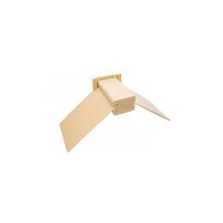 Siodełko spoczynkowe drewniane 5,7cm, z beżowymi skrzydełkami G48